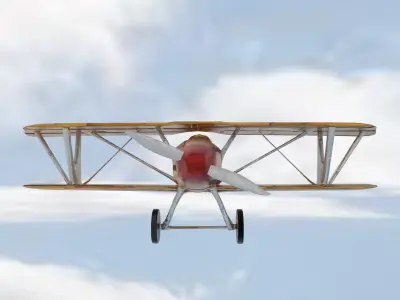Albatros DV Free low-poly 3D model