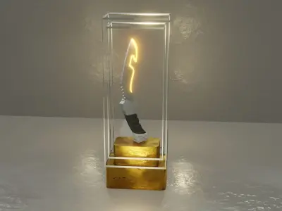 Stylised Bangalore Knife 3D model