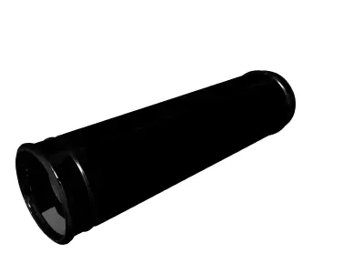 Sleek Industrial Cylindrical Component Low-poly 3D model