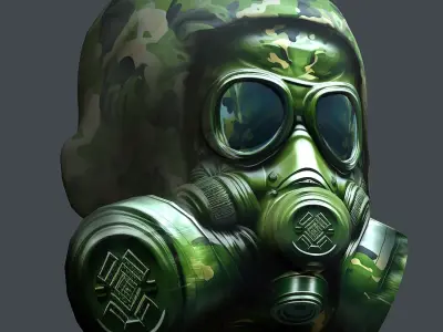 Helmet 3d model military combat Military Low-poly  Low-poly 3D model buy