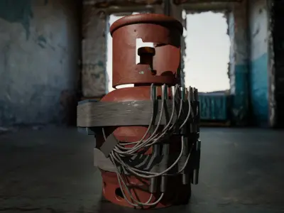 Propane Handmade Bomb 3D model