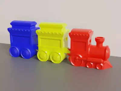 fun modular train 3D print model