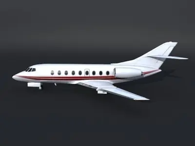 Dassault Falcon 30 business jet 3D model