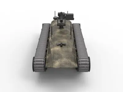 Tracked vehicle Scale 1 to 25 3D print model purchase