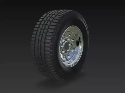 Tyre 3D Model for Jeep Car Vehicle  3D model