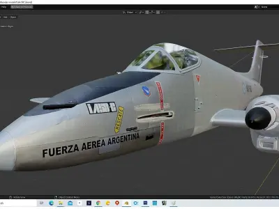 IA-58C Pucara  Free 3D model