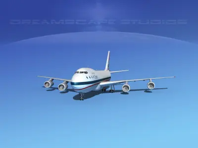 Boeing 747-100 United Airlines 1 3D model