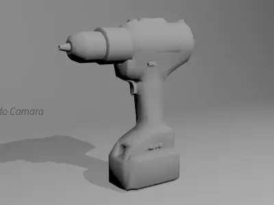 Drill Budget LowPoly for games and VR Low-poly 3D model