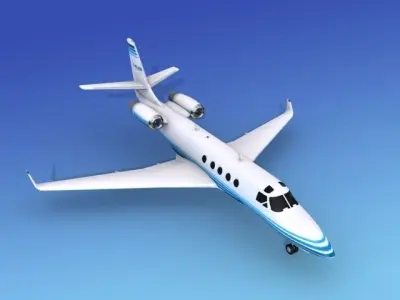 IAI Astra Jet V08 3D model