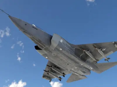 F-35 Fighter Jet Low-poly 3D model