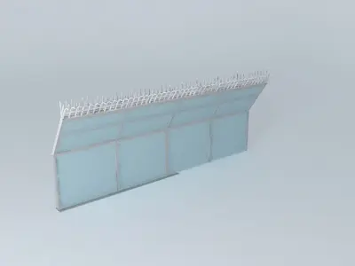 Observation Deck Security Safety Barrier Free 3D model