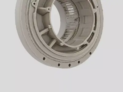 Industrial Factory Gear Motor Housing for 3D print 3D model