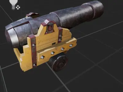 Antique Cannon 3D model