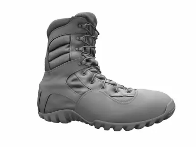 Army Boots - High Poly 3D model
