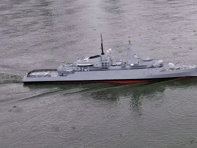 HMS Amazon Type 21 Frigate  radio controlled model 3D print model