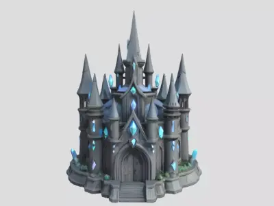 Fantasy Diamond Castle  3D model
