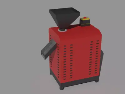 Low Poly Pellet Machine Free low-poly 3D model