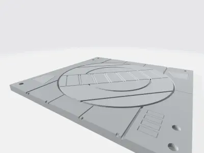 Mecha Hangar Bay Base -MHB01 B-only- Free 3D print model