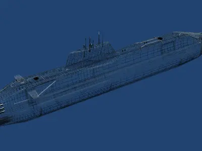 HMS ASTUTE 3d model Low-poly 3D model