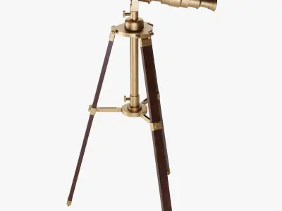 Vintage Telescope 3D model