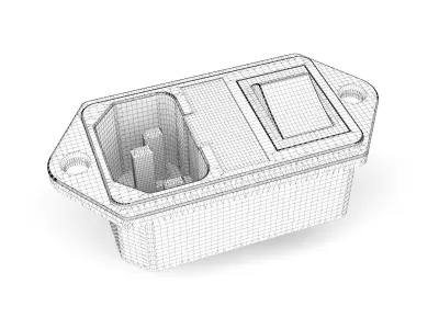 Power socket 3D model