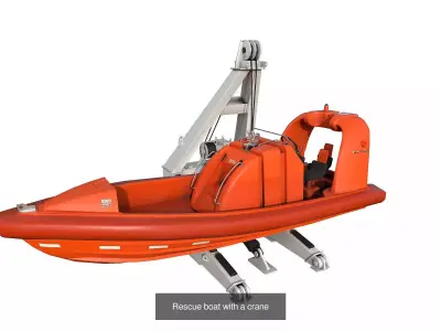 lifeboat 4 types 3D Model Pack