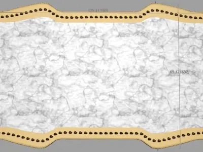 Victorian Table Low-poly 3D model