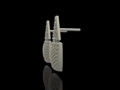 EARRINGS ALLURE ANTIQUE 12 3D print model