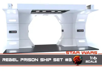 The Mandalorian - Rebel Prison Ship 3 - Crossing 1-6 scale 3D print model