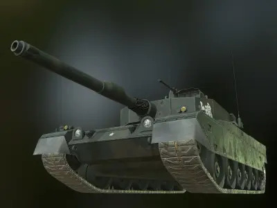 Type 90 Kyu Maru Low-poly 3D model