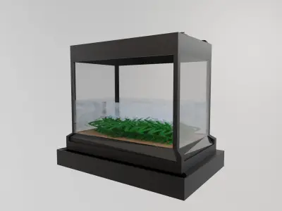 Fish tank 3D model order