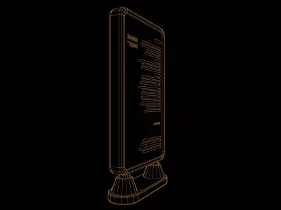 Low Poly Digital Billboard 3D model buy