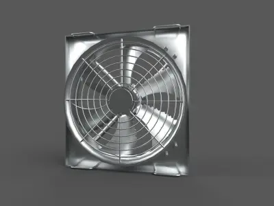 Industrial Fan Low-poly 3D model purchase