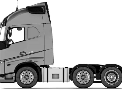 Volvo FH16 6x2 2022 3D model