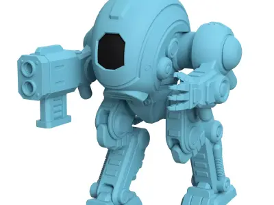 Xeno Mech Modular Miniature 3D print model