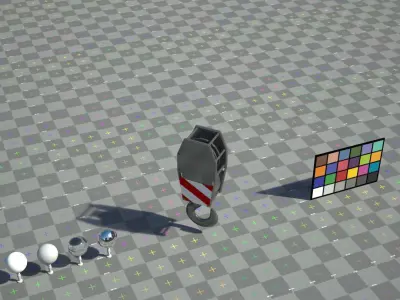 Crane lifting hook-claw Low-poly 3D model