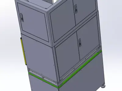 LCD TV screen laminating machine 3D model