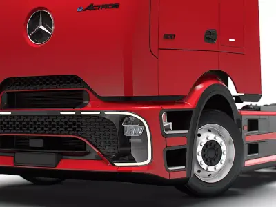 Mercedes Benz eActros Pro600 4x2 Chassis 2026 3D model