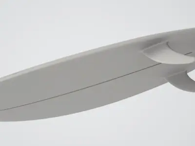 surfboard shelf Low-poly 3D model