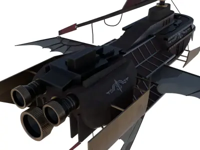 Airship Low-poly 3D model purchase