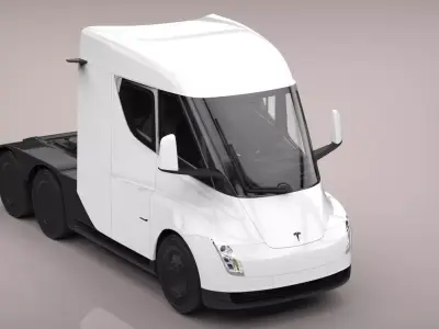 TESLA TRUCK HQ INTERIOR  Free 3D model