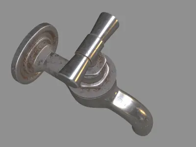 FOUNTAIN MODEL metal faucet Free 3D model