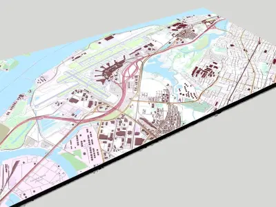  Philadelphia International Airport 3D model