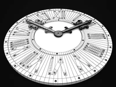 Wall Clock Loft Style 80 3D model