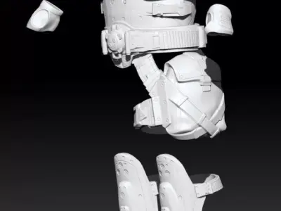 3D Print Model Gears Of War Augustus -Cole Train- Cole 3D print model
