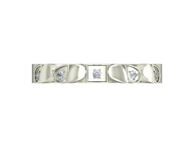  Wedding Art Deco Band 3D print model