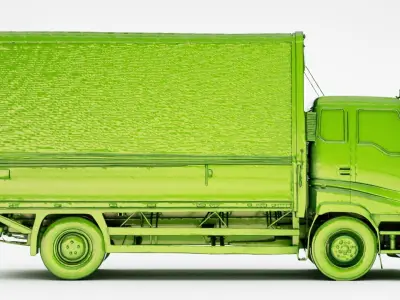 Cargo box truck 3d model 3D model