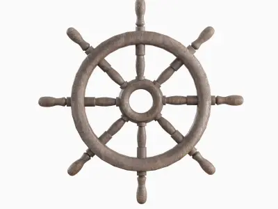 Vessel Wheel 05 Low-poly 3D model