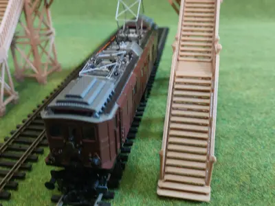 Wooden passage between platforms 1-87 FDM 3D print model