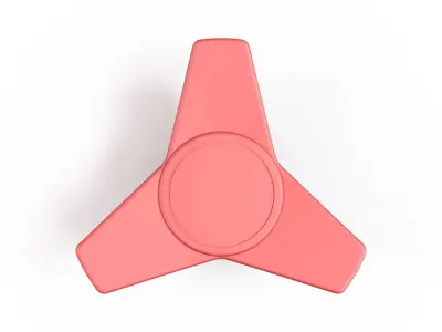 Three-arm knobs 3D model